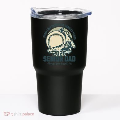 Baseball Senior Dad 2026 Tiny Cleats Varsity Feats Tumbler