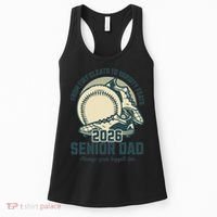 Baseball Senior Dad 2026 Tiny Cleats Varsity Feats Women's Tank Top thumb 0