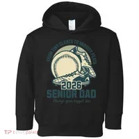 Baseball Senior Dad 2026 Tiny Cleats Varsity Feats Toddler Hoodie thumb 0