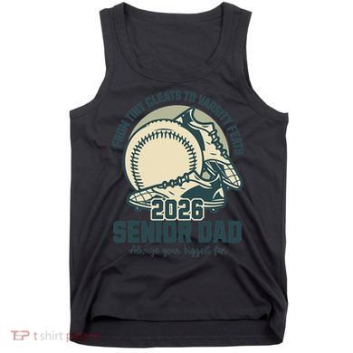 Baseball Senior Dad 2026 Tiny Cleats Varsity Feats Tank Top