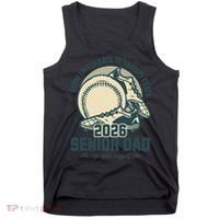 Baseball Senior Dad 2026 Tiny Cleats Varsity Feats Tank Top thumb 0