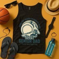 Baseball Senior Dad 2026 Tiny Cleats Varsity Feats Tank Top thumb 4
