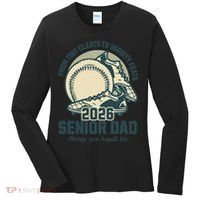 Baseball Senior Dad 2026 Tiny Cleats Varsity Feats Women's Long Sleeve Shirt thumb 0
