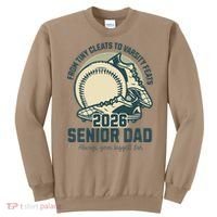 Baseball Senior Dad 2026 Tiny Cleats Varsity Feats Sweatshirt thumb 0