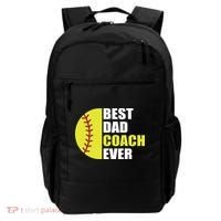 Best Softball Dad Coach Ever Fathers Day Softball Coach Dad Backpack thumb 0