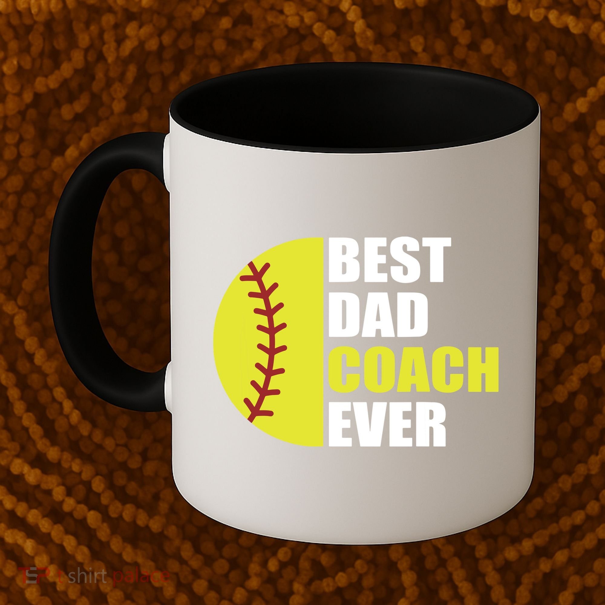 Best Softball Dad Coach Ever Fathers Day Softball Coach Dad Coffee Mug