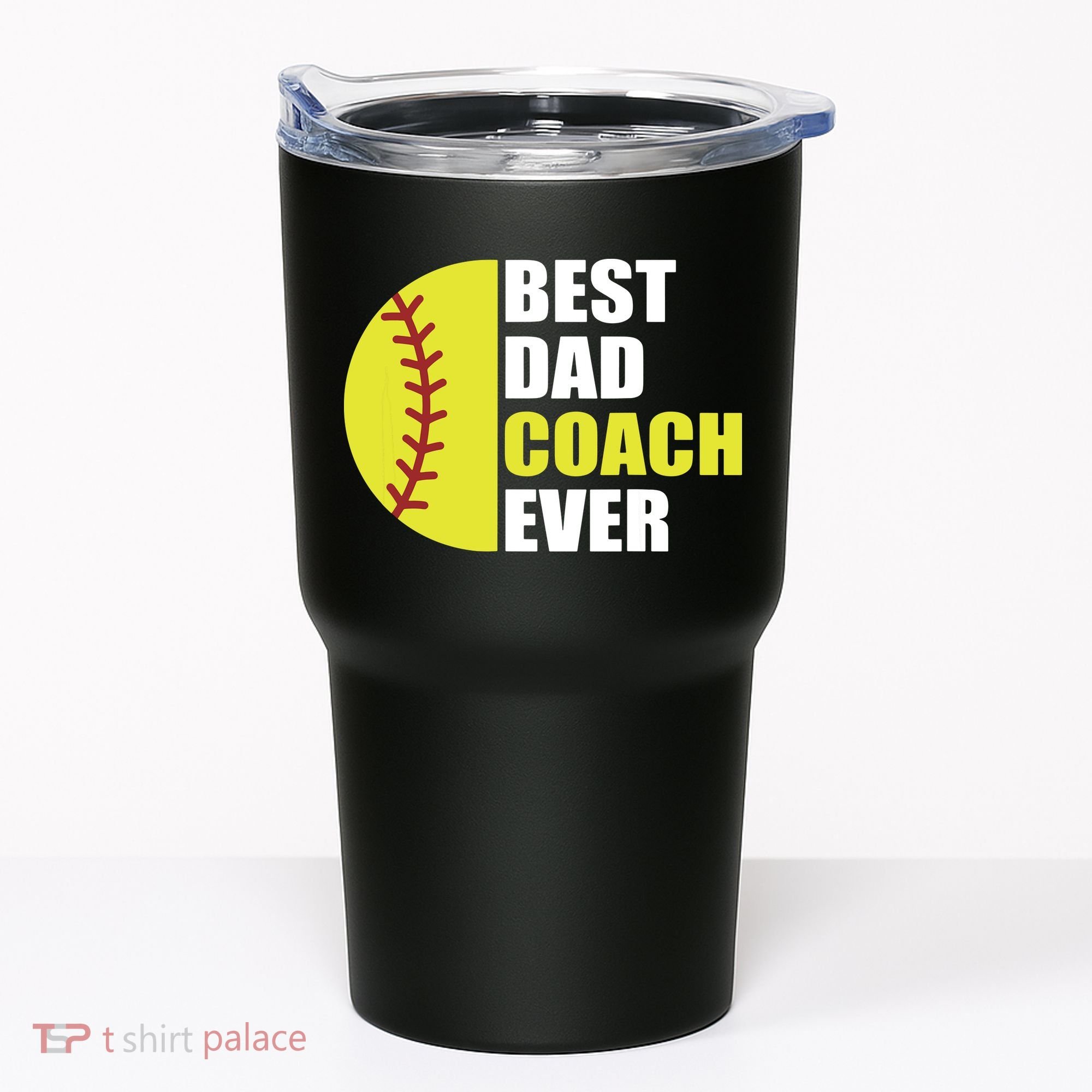 Best Softball Dad Coach Ever Fathers Day Softball Coach Dad Tumbler