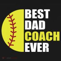 Best Softball Dad Coach Ever Fathers Day Softball Coach Dad Ornament thumb 1