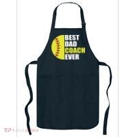 Best Softball Dad Coach Ever Fathers Day Softball Coach Dad Apron thumb 0
