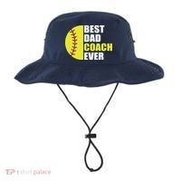Best Softball Dad Coach Ever Fathers Day Softball Coach Dad Bucket Hat thumb 0