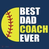 Best Softball Dad Coach Ever Fathers Day Softball Coach Dad Mousepad thumb 1