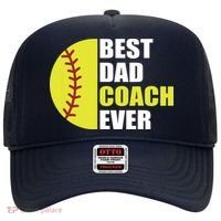 Best Softball Dad Coach Ever Fathers Day Softball Coach Dad Hat thumb 0