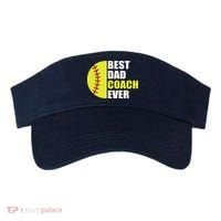 Best Softball Dad Coach Ever Fathers Day Softball Coach Dad Visor thumb 0