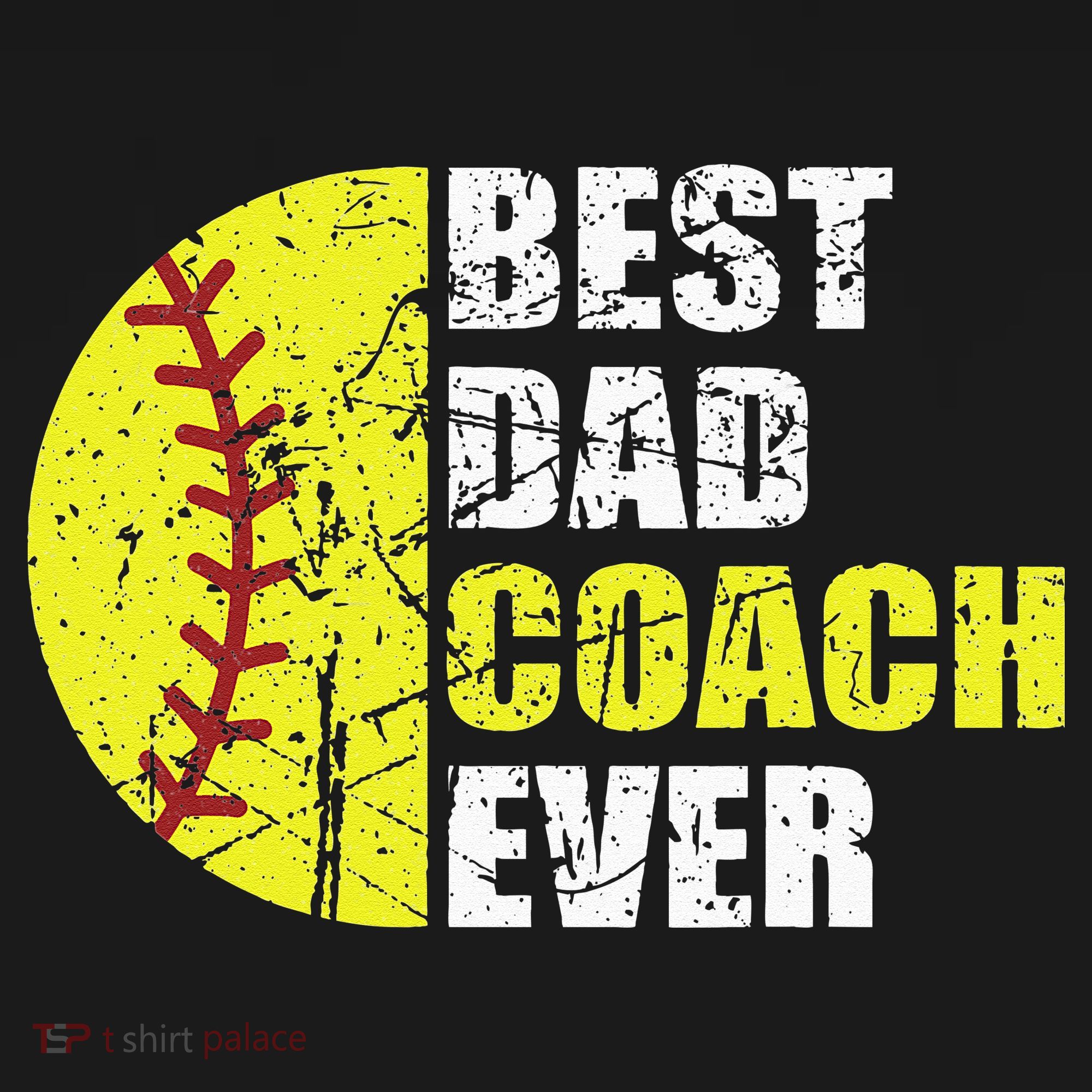 Best Softball Dad Coach Ever Retro Father Softball Coach Dad Sweatshirt