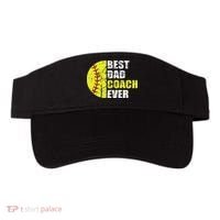 Best Softball Dad Coach Ever Retro Father Softball Coach Dad Visor thumb 0
