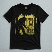 Bigfoot Sasquatch Dude I'm Right Here Funny Men Vintage T-Shirt thumb 5