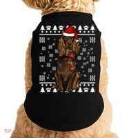 Boykin Spaniel Dog Santa Hat Xmas Ugly Christmas Gift Doggie Tank thumb 0