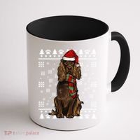 Boykin Spaniel Dog Santa Hat Xmas Ugly Christmas Gift Coffee Mug thumb 1