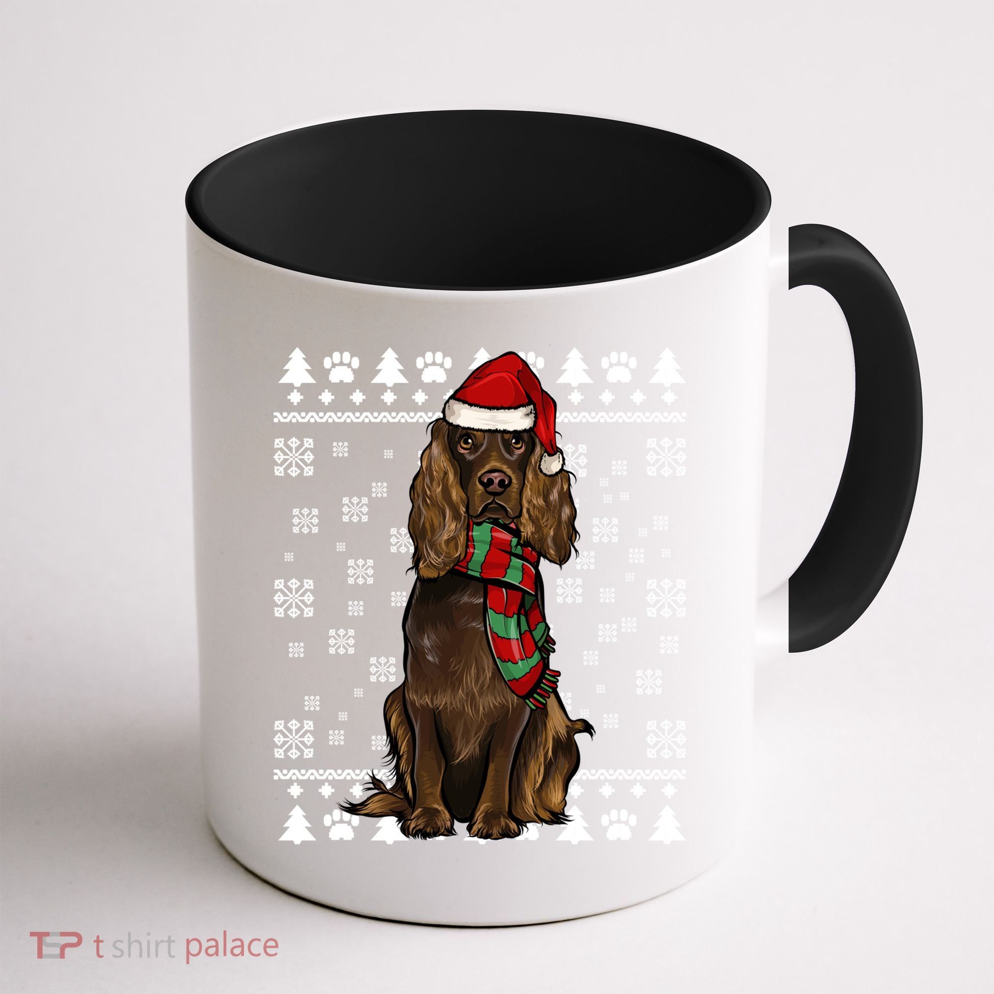 Boykin Spaniel Dog Santa Hat Xmas Ugly Christmas Gift Coffee Mug