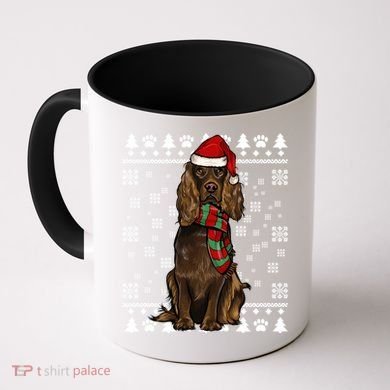 Boykin Spaniel Dog Santa Hat Xmas Ugly Christmas Gift Coffee Mug