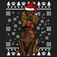 Boykin Spaniel Dog Santa Hat Xmas Ugly Christmas Gift Beanie thumb 2