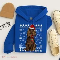 Boykin Spaniel Dog Santa Hat Xmas Ugly Christmas Gift Hoodie thumb 4