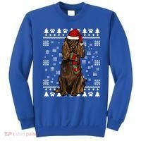 Boykin Spaniel Dog Santa Hat Xmas Ugly Christmas Gift Sweatshirt thumb 0