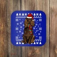 Boykin Spaniel Dog Santa Hat Xmas Ugly Christmas Gift Coaster thumb 0