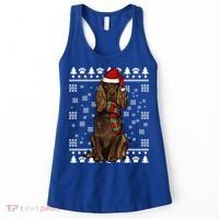 Boykin Spaniel Dog Santa Hat Xmas Ugly Christmas Gift Women's Tank Top thumb 0