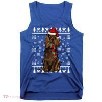 Boykin Spaniel Dog Santa Hat Xmas Ugly Christmas Gift Tank Top thumb 0
