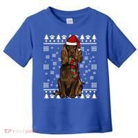Boykin Spaniel Dog Santa Hat Xmas Ugly Christmas Gift Toddler T-Shirt thumb 0