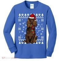 Boykin Spaniel Dog Santa Hat Xmas Ugly Christmas Gift Kids Long Sleeve Shirt thumb 0