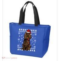 Boykin Spaniel Dog Santa Hat Xmas Ugly Christmas Gift Tote Bag thumb 3