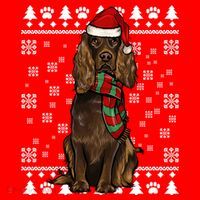Boykin Spaniel Dog Santa Hat Xmas Ugly Christmas Gift Santa Hat thumb 1
