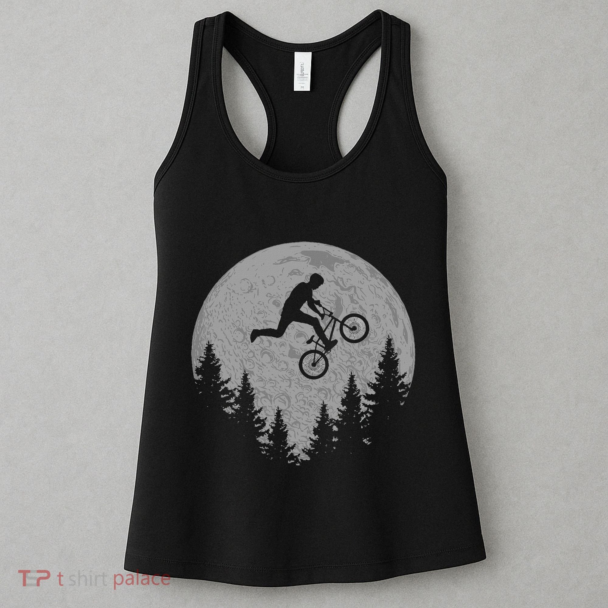 Bmx Stunt Dirt Bike Moon Freestyle Rider Women's Tank Top