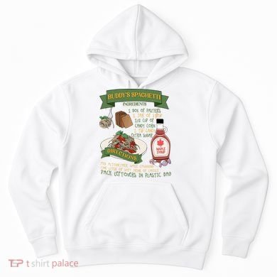 BuddyS Spaghetti Elf Christmas Holiday Season Hoodie