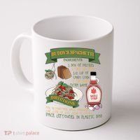 BuddyS Spaghetti Elf Christmas Holiday Season Coffee Mug thumb 0