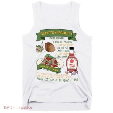 BuddyS Spaghetti Elf Christmas Holiday Season Tank Top