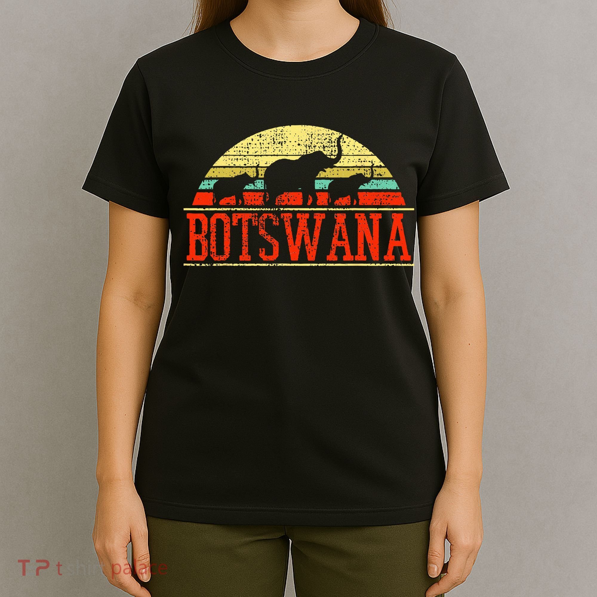 Botswana Safari Elephant Vintage T-Shirt