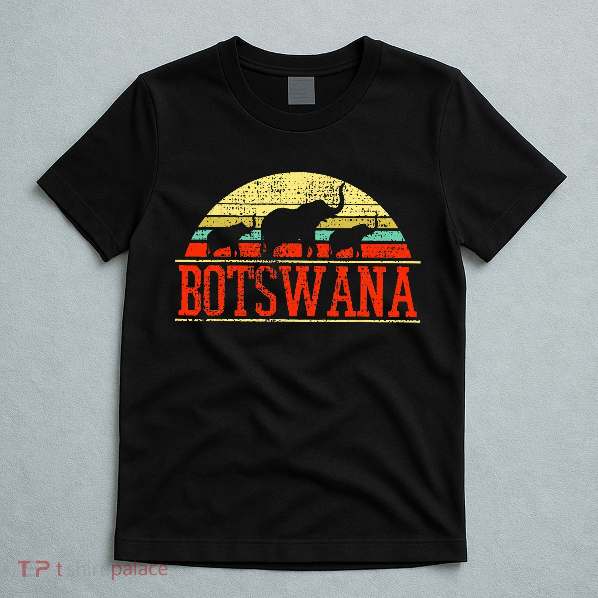 Botswana Safari Elephant Vintage T-Shirt