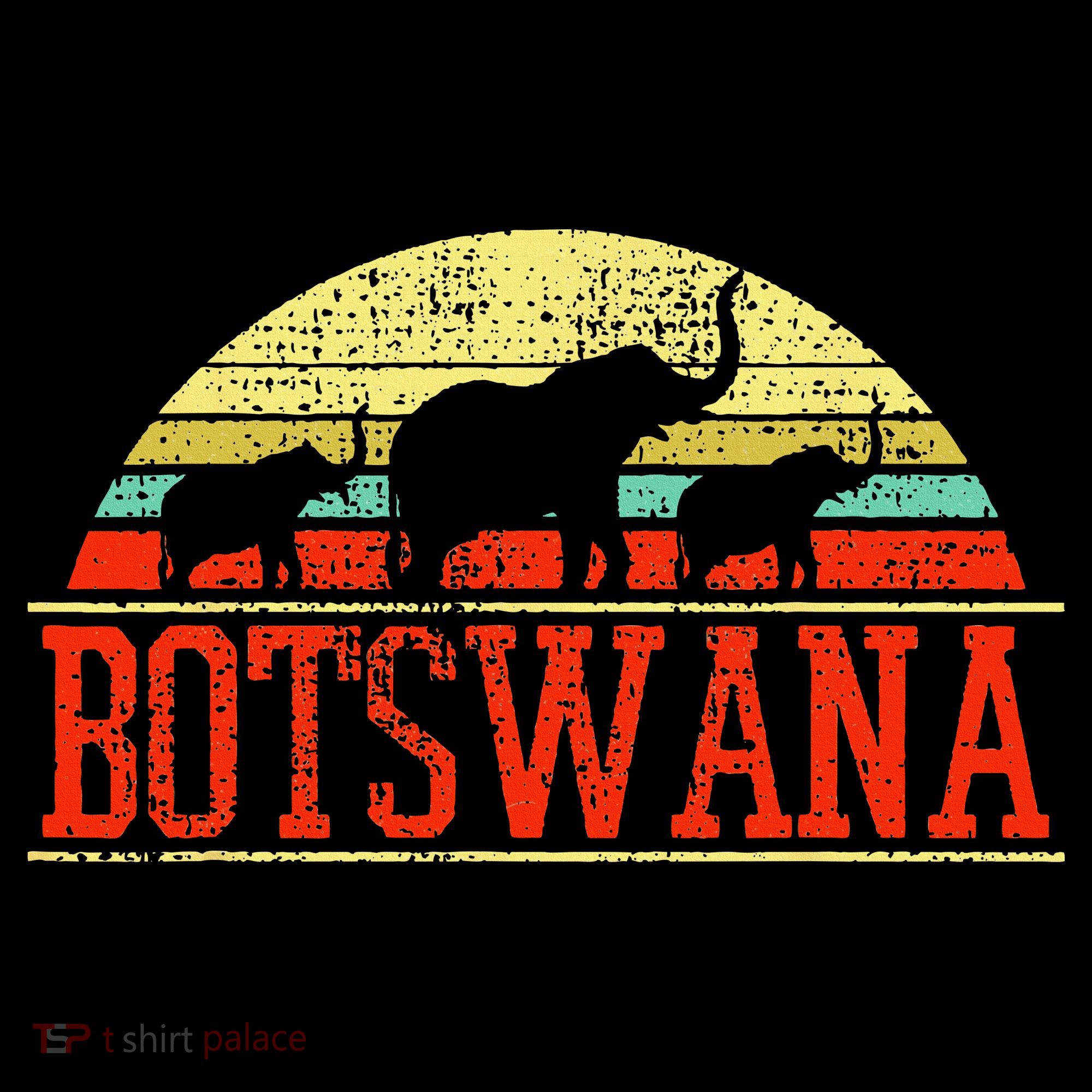 Botswana Safari Elephant Vintage T-Shirt