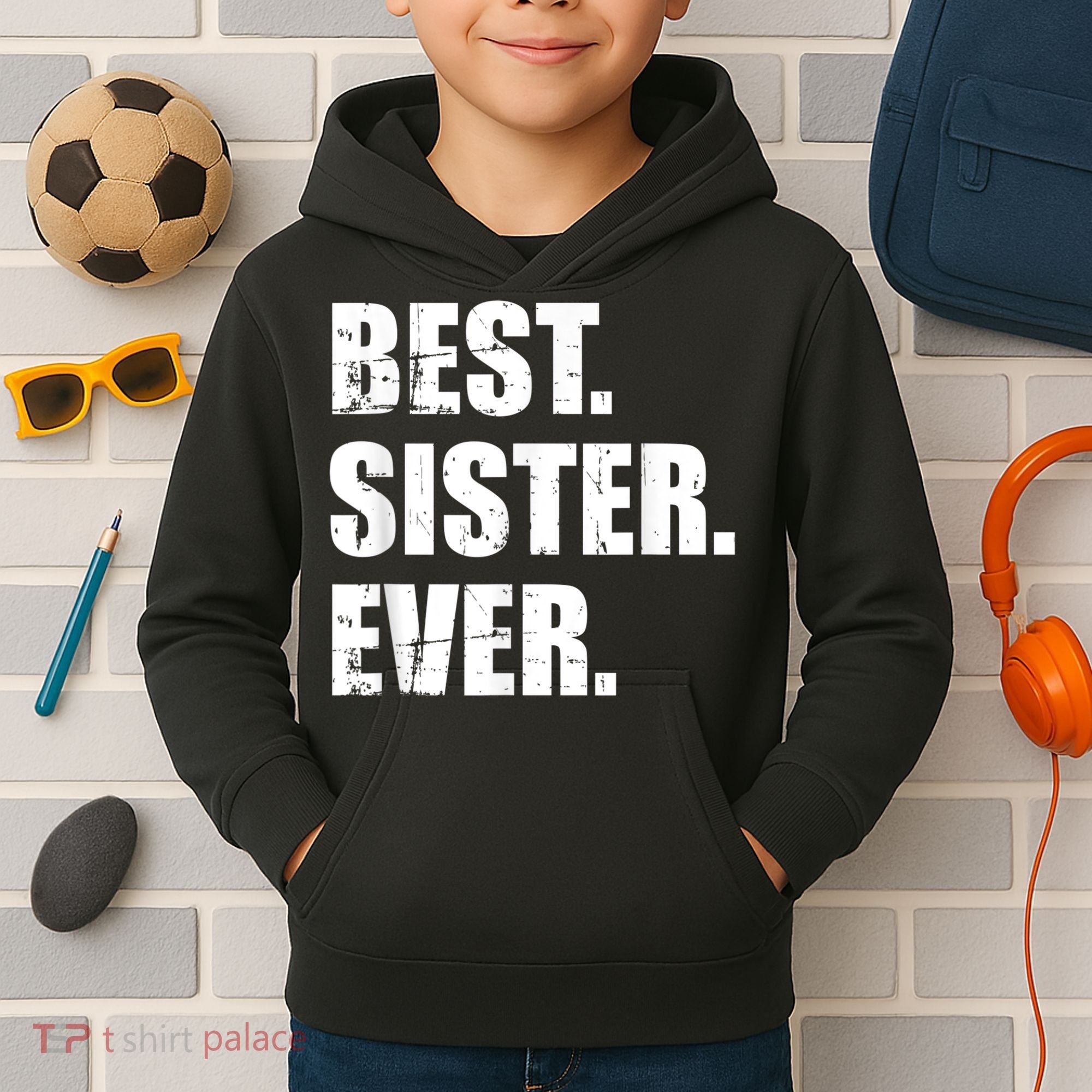 Best Sister Ever Kids Hoodie