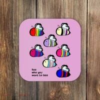 Bee Swarm Essential Bee Who You Want To Bee Coaster thumb 0