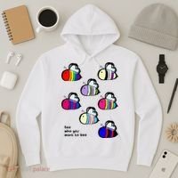 Bee Swarm Essential Bee Who You Want To Bee Hoodie thumb 3