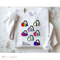 Bee Swarm Essential Bee Who You Want To Bee Sweatshirt thumb 2