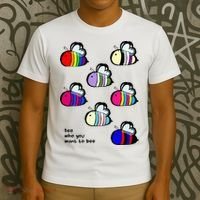 Bee Swarm Essential Bee Who You Want To Bee T-Shirt thumb 3