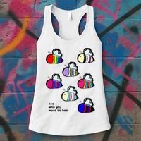 Bee Swarm Essential Bee Who You Want To Bee Women's Tank Top thumb 3