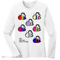 Bee Swarm Essential Bee Who You Want To Bee Women's Long Sleeve Shirt thumb 0