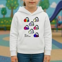 Bee Swarm Essential Bee Who You Want To Bee Kids Hoodie thumb 3