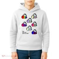 Bee Swarm Essential Bee Who You Want To Bee Kids Hoodie thumb 4